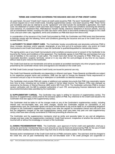 TERMS AND CONDITIONS GOVERNING THE ISSUANCE AND .